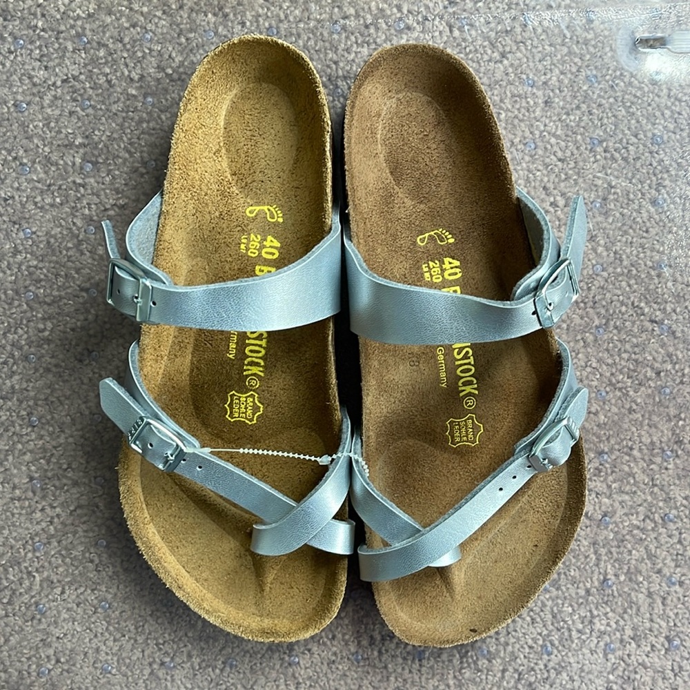 Birkenstock Silver Slip On